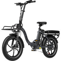 E-BIKE Klapprad BK6SL1 20*3,0 Zoll 36V15,6Ah Akku bis zu 150km Reichweite, 7 Gang - Grau, Metall (38cm) - HITWAY