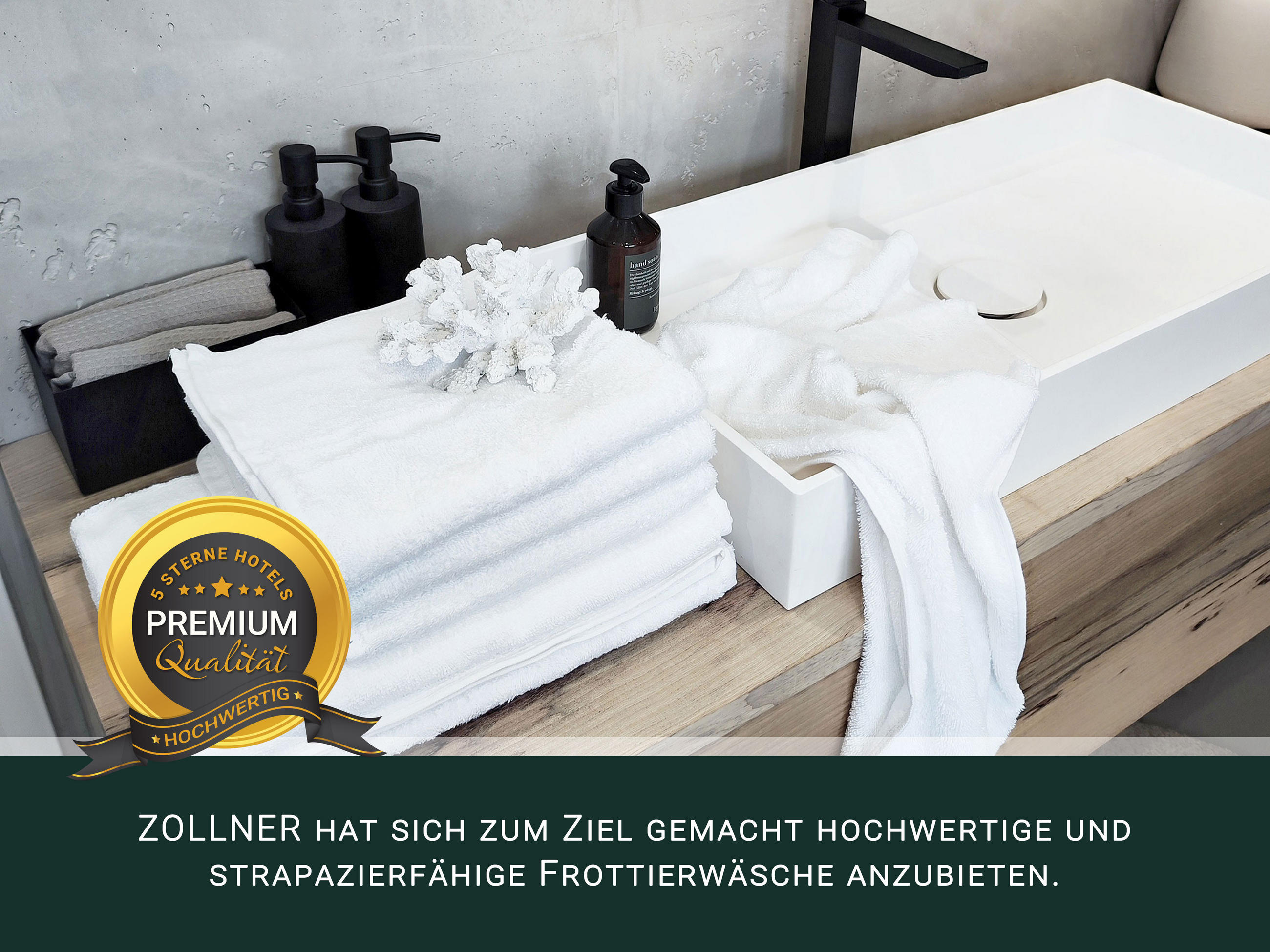 Thumbnail - Zollner Handtücher, Weiß, Textil, 50x100 cm, Oeko-Tex® Standard 100, Badtextilien, Handtücher