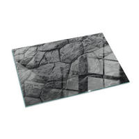 GLASPLATTE für Kamin 100x70 cm Grau - Grau, Glas (100/70/0.4cm) - ArtPrintCave