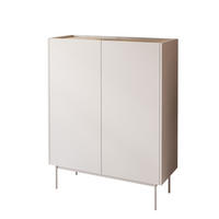 KOMMODE ESSENCE 2D KD97 Kaschmir / Eiche Linea - Kaschmir/Eichefarben, Holzwerkstoff (97/122/37cm) - Lookway