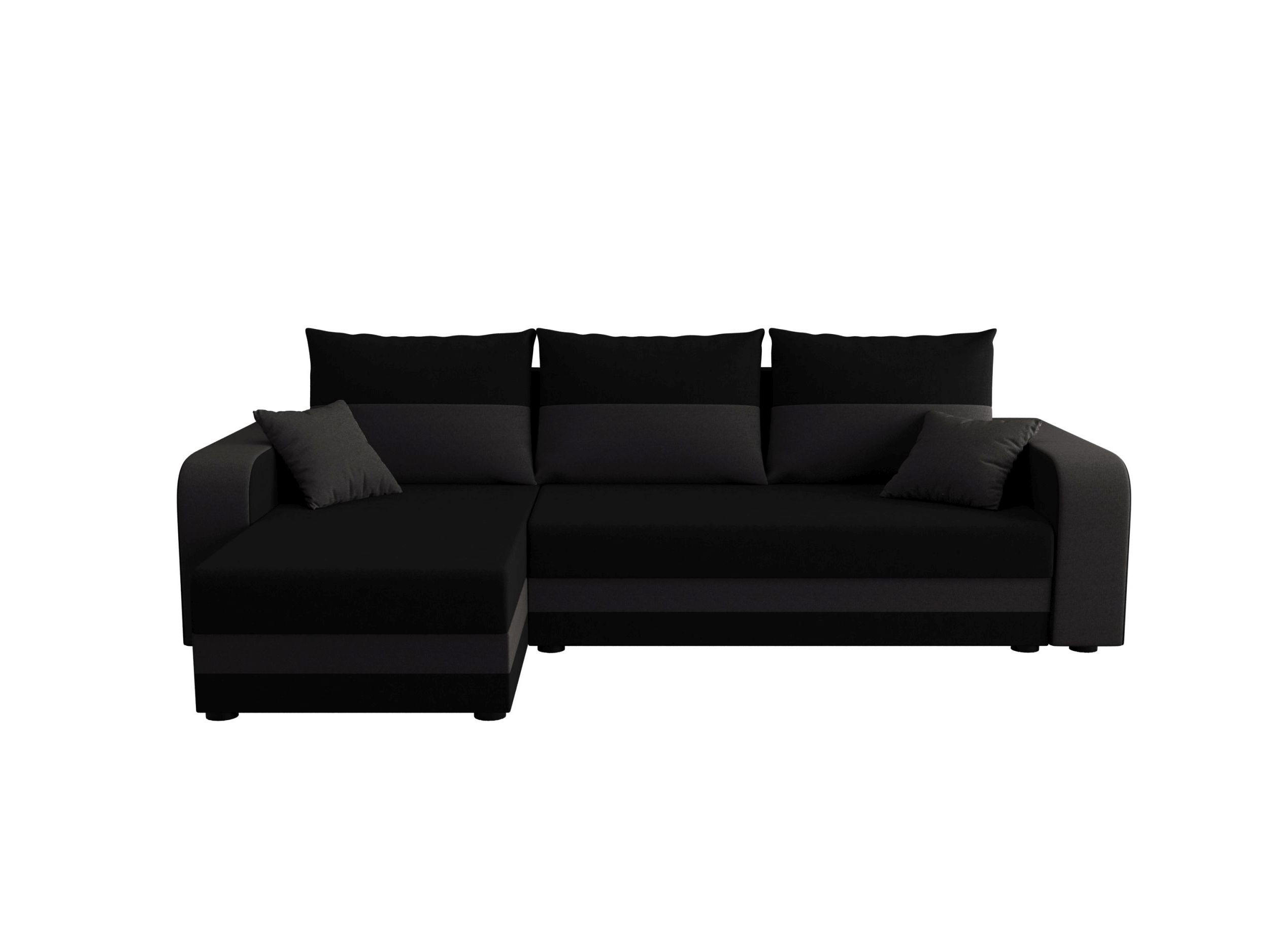 ECKSOFA HEWLET L BIS Sawana 14+05 Links mit Schlaffunktion - Dunkelgrau, Textil (240/140cm) - Bedante