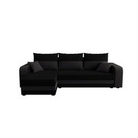 ECKSOFA HEWLET L BIS Sawana 14+05 Links mit Schlaffunktion - Dunkelgrau, Textil (240/140cm) - Bedante