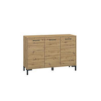 KOMMODE Nevio Artisan Eiche 120 / 41 / 83 cm - Eiche Artisan/Braun, Holz/Holzwerkstoff (120/83/41cm) - Feldmann-Wohnen