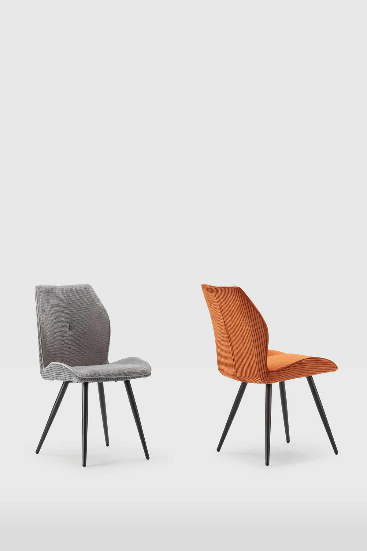 ESSZIMMERSTUHL Adaya Rot 46/62/49 cm 2er-Set - Rot, Textil (62/49/46cm) - Calicosy