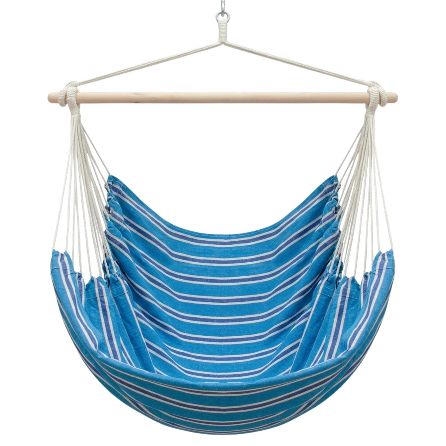 XXL-HÄNGESESSEL bis 150kg, 185/130 cm Multicolor - Blau, Textil (130/155/185cm) - Amanka