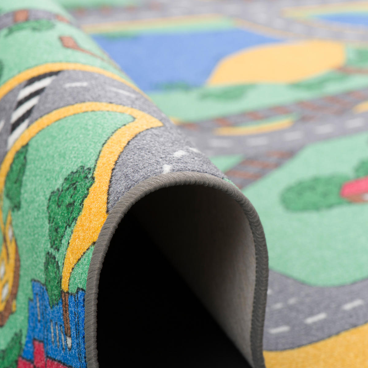 KINDER SPIEL STRASSENTEPPICH - Multicolor, Textil (200/300cm) - Snapstyle