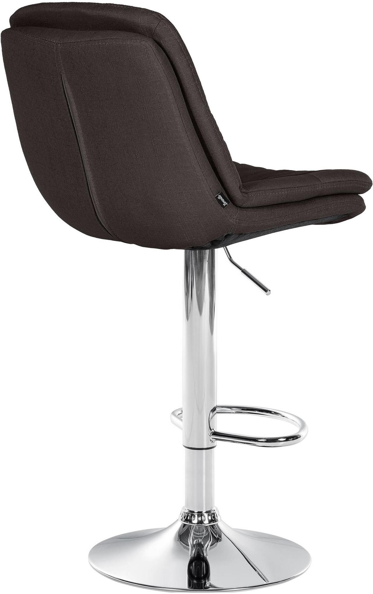BARHOCKER Stoff dunkelgrau - Dunkelgrau/Schwarz, Textil (46/92/54cm) - CLP
