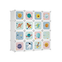 STECKREGAL REGALSYSTEM FÜR KINDER - Weiß, Kunststoff (41/123/123cm) - Hansiro