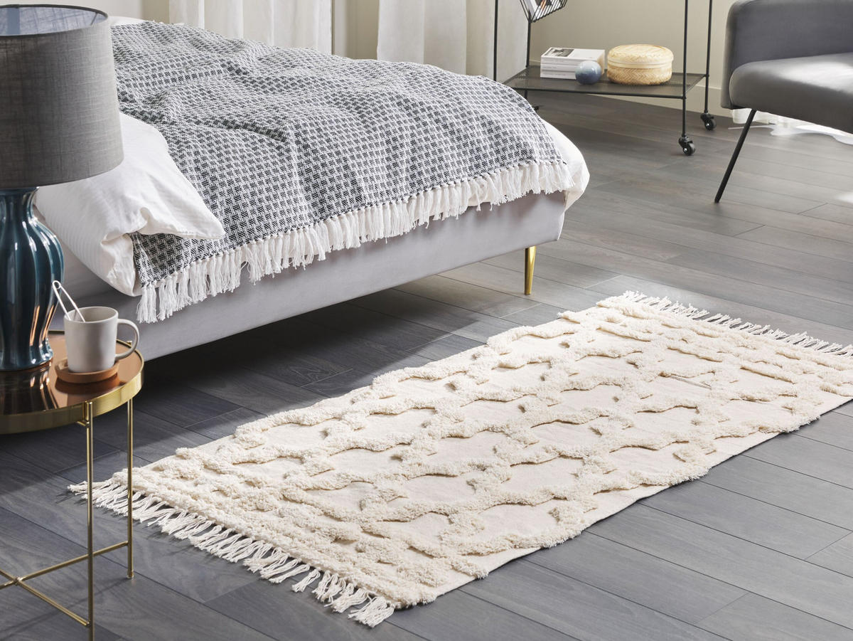 KURZFLOR-TEPPICH Suluova 150/80 cm - Beige, Textil (80/150cm) - Beliani