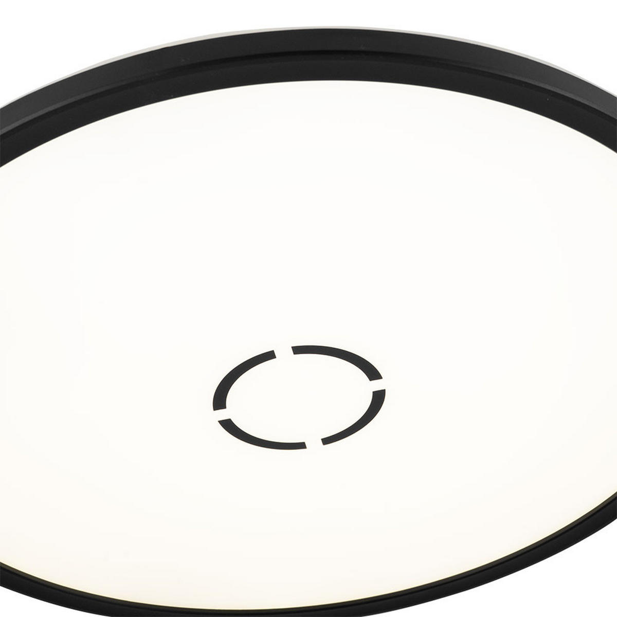 LED DECKENLEUCHTE Backlight Schwarz - Schwarz, Kunststoff (19/19/2.8cm) - Briloner