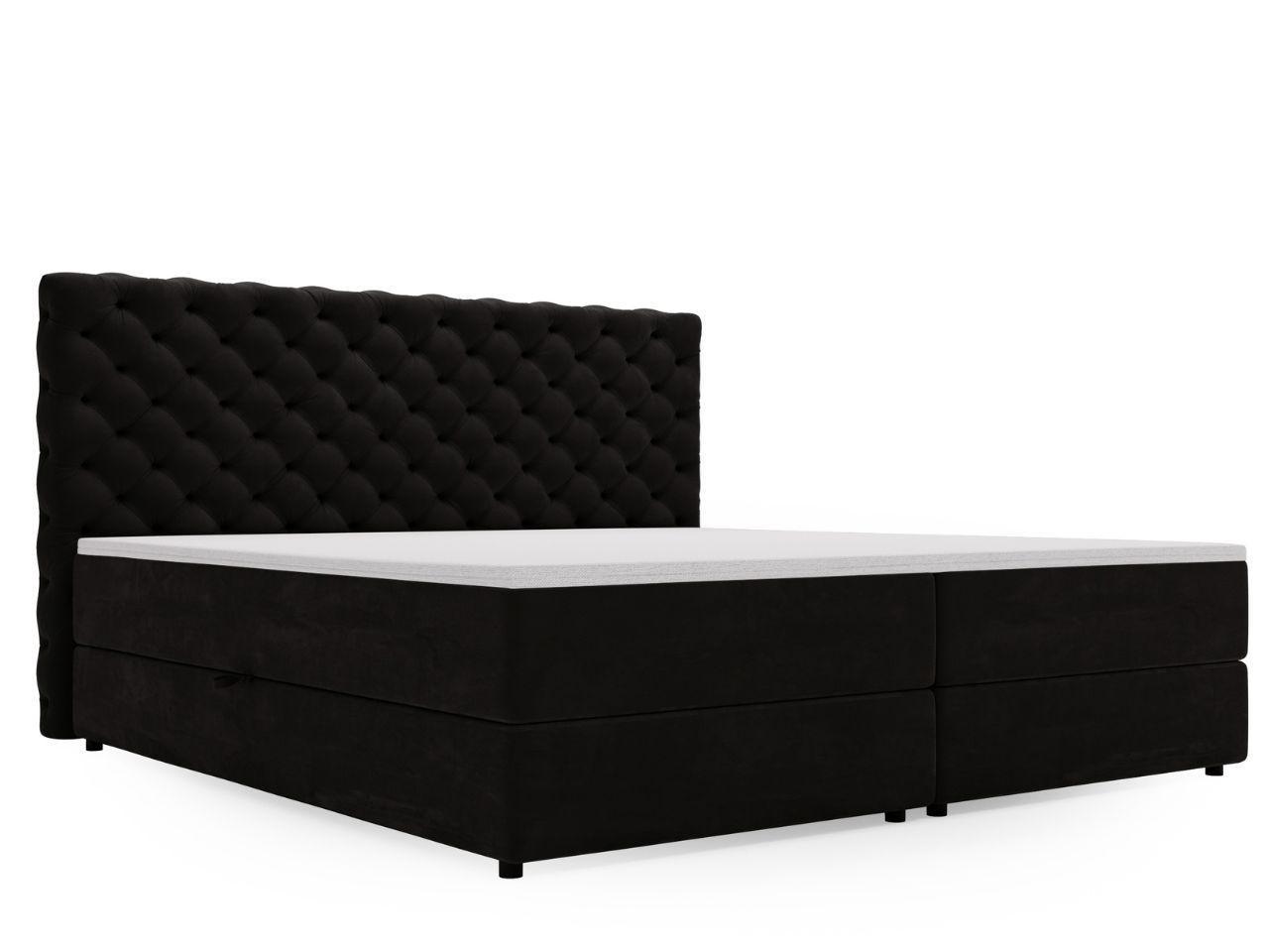 Graingold Boxbett Schwarz 200x200 cm