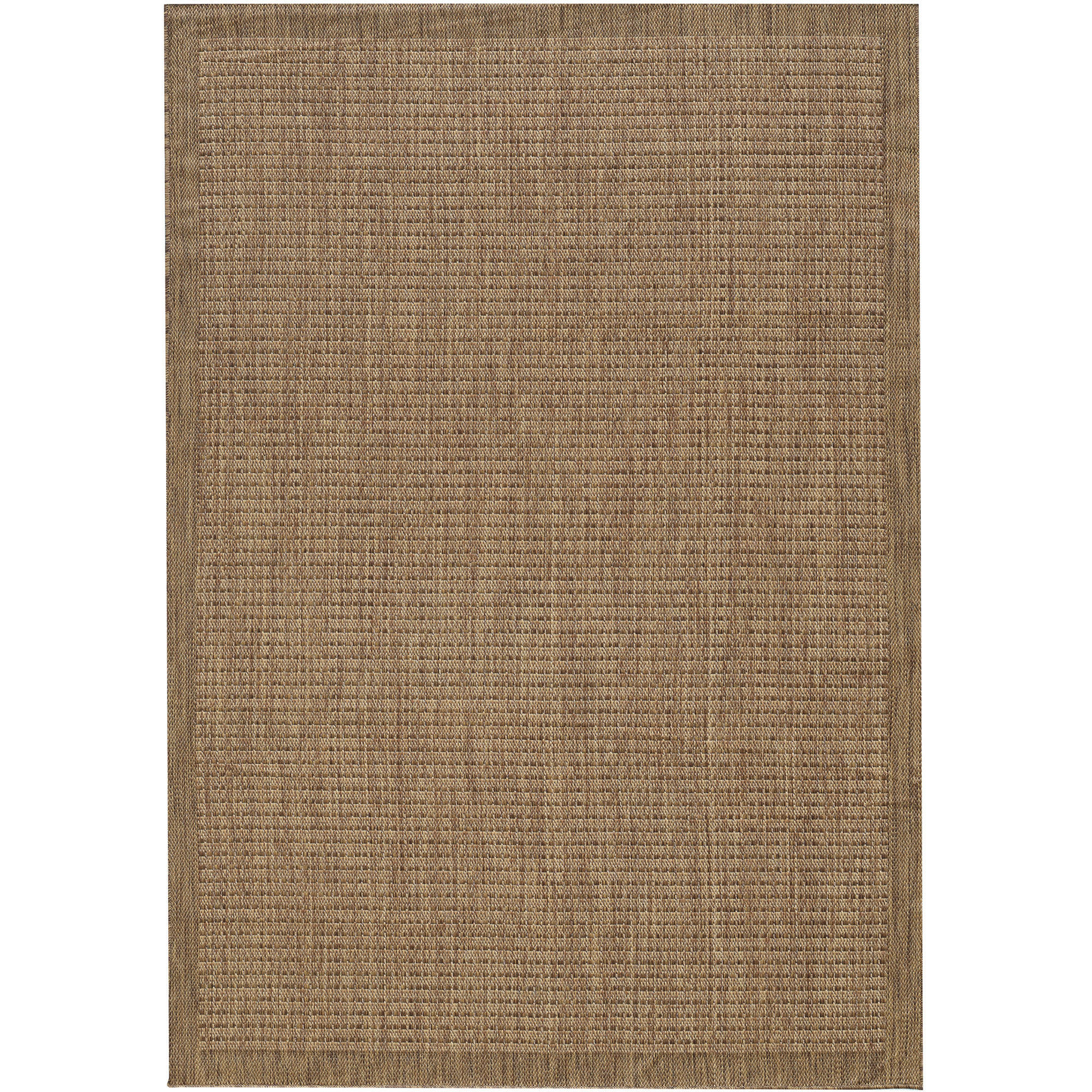 TEPPICH Outdoor Flachgewebe Uni-Farbe Polypropylen Balkon Braun Rechteckig 160x230 - Braun, Textil (160/230cm) - KADIMA DESIGN