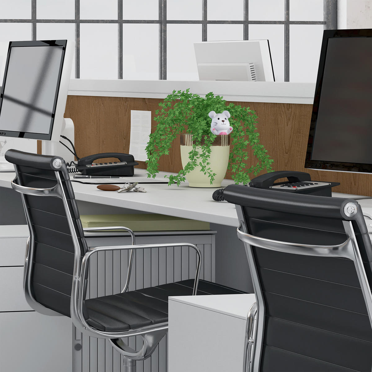 4XTONKEGEL - Multicolor, Keramik (7.5/16.5/5.5cm) - Relaxdays