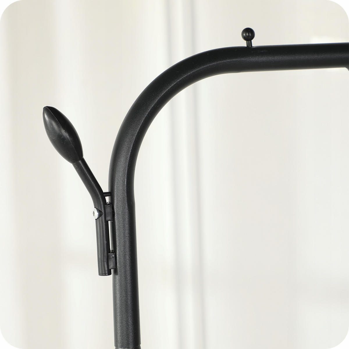 KLEIDERSTÄNDER - Schwarz, Metall (110/159/39cm) - KRUMAD