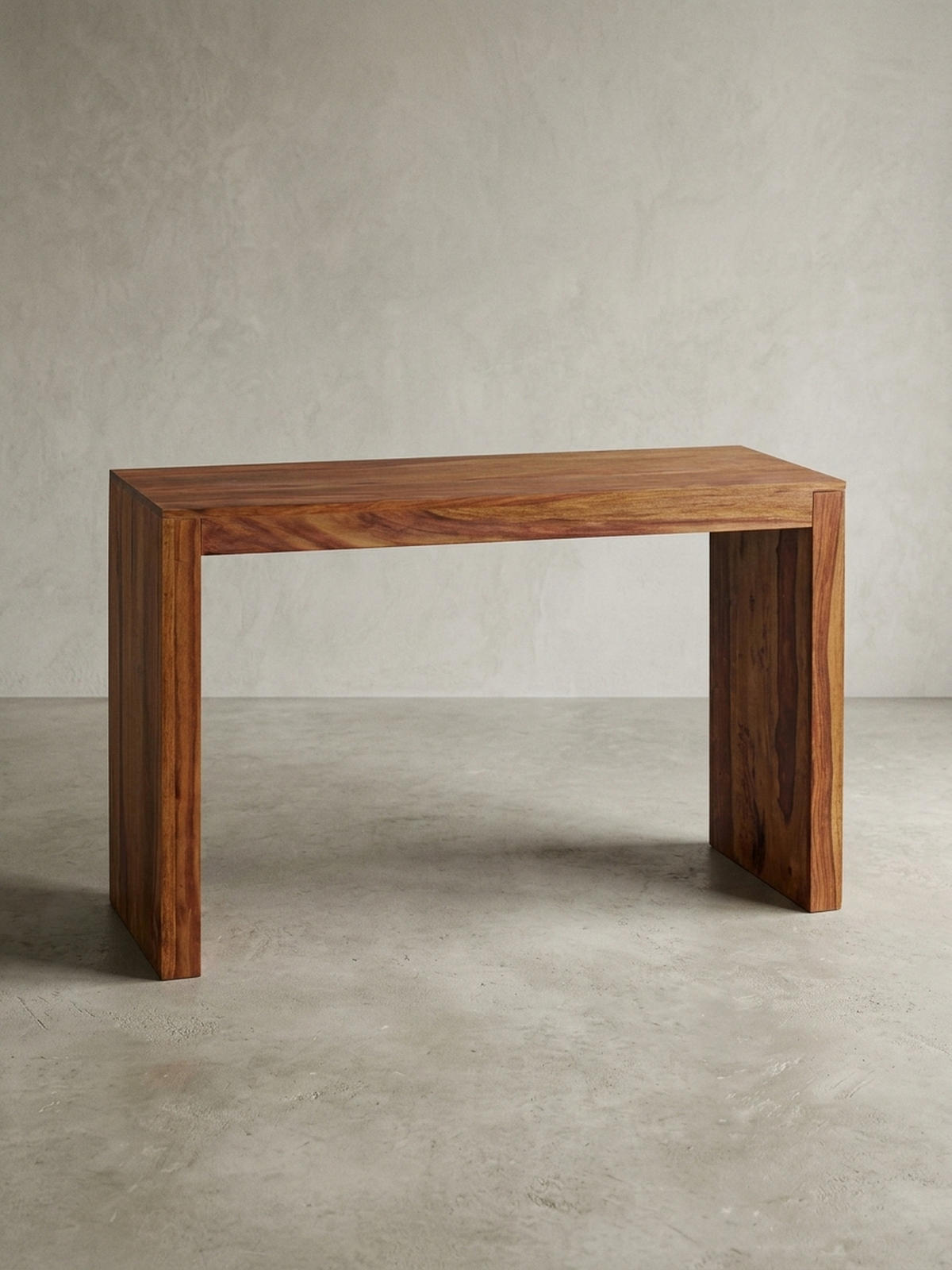 KONSOLENTISCH – Massivholz, platzsparend, Landhausstil, stabiles Gestell - Braun, Holz (40/115/75cm) - KADIMA DESIGN