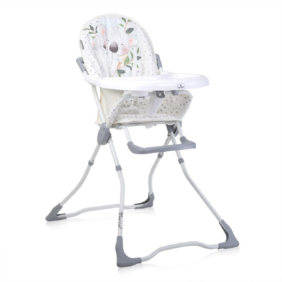 HOCHSTUHL Marcel weiß klappbar, Bechervertiefung, abwaschbarer Stoff - Weiß, Kunststoff (62/112/80cm) - Lorelli