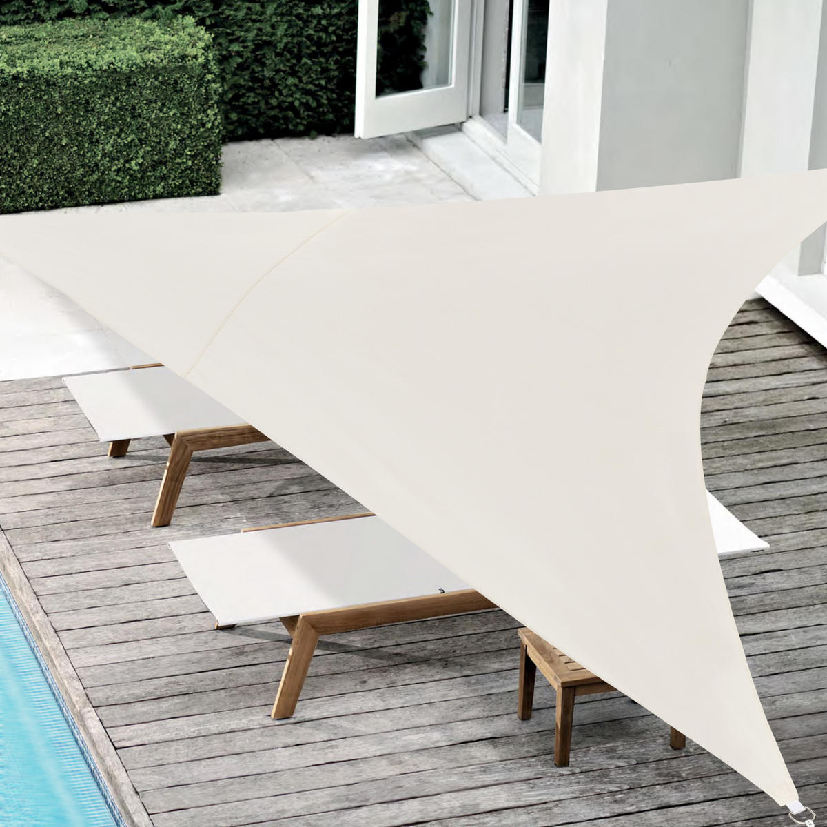SONNENSEGEL Patras - Sandfarben, Textil (400/400cm) - [en.casa]