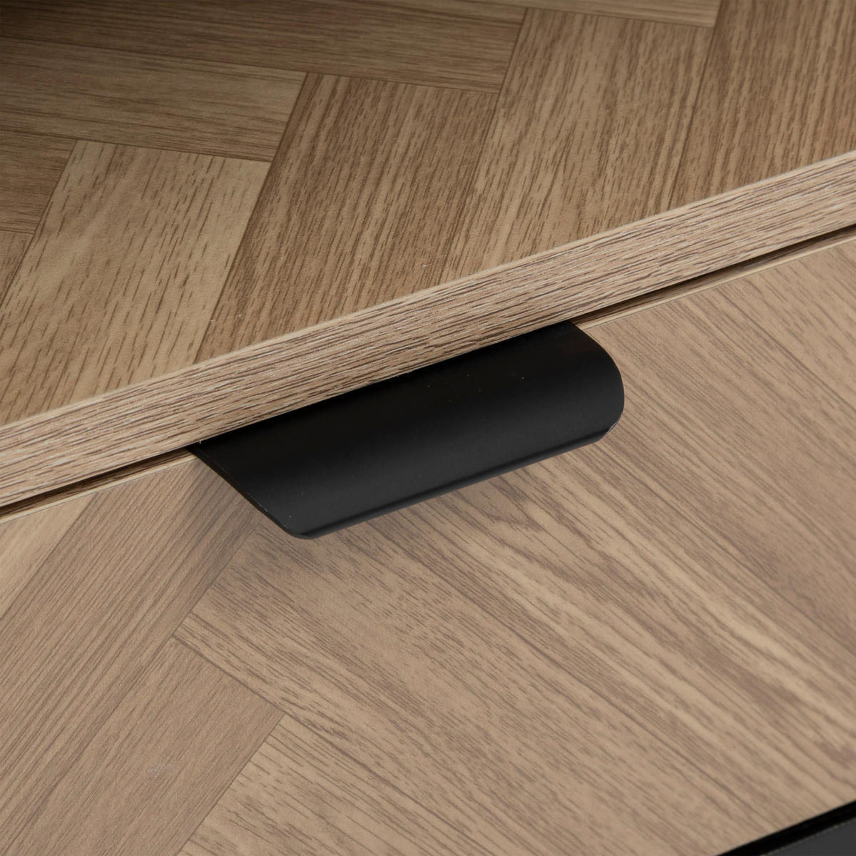 TV-SCHRANK Chevrons 120/40/45 cm - Schwarz, Metall (40/45/120cm) - 5five Simply Smart
