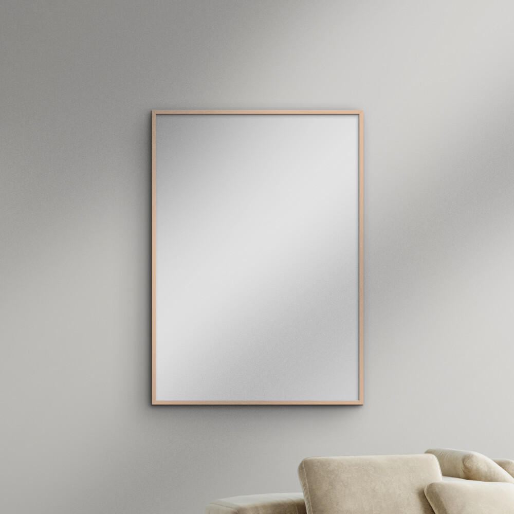 SPIEGEL - Rosafarbenes Holz - Rosa, Holz/Papier (30/40/2cm) - Poster&Frame