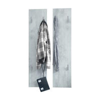 GARDEROBENPANEEL Wandpaneel Beton Oxid Optik - Hellgrau, Holzwerkstoff (120/28/2cm) - Vladon