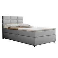 BOXBETT Reve 120 x 200 cm mit Bettkasten und Lattenrost ohne matratze - hellgrau - Hellgrau, Holz (120/200cm) - Homesy