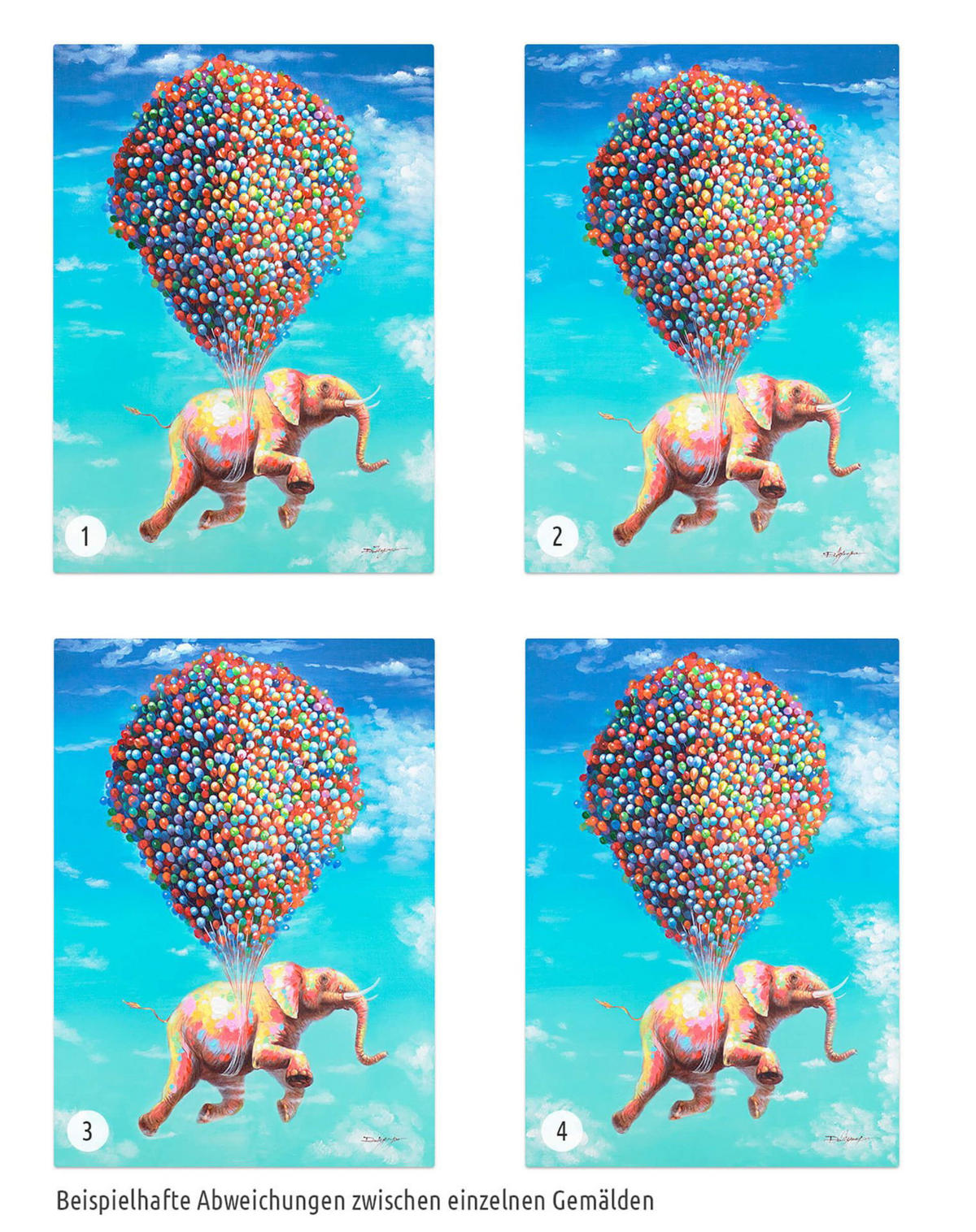 ÖLGEMÄLDE 70/100 cm - Multicolor, Holz/Textil (1.74/100cm) - KUNSTLOFT