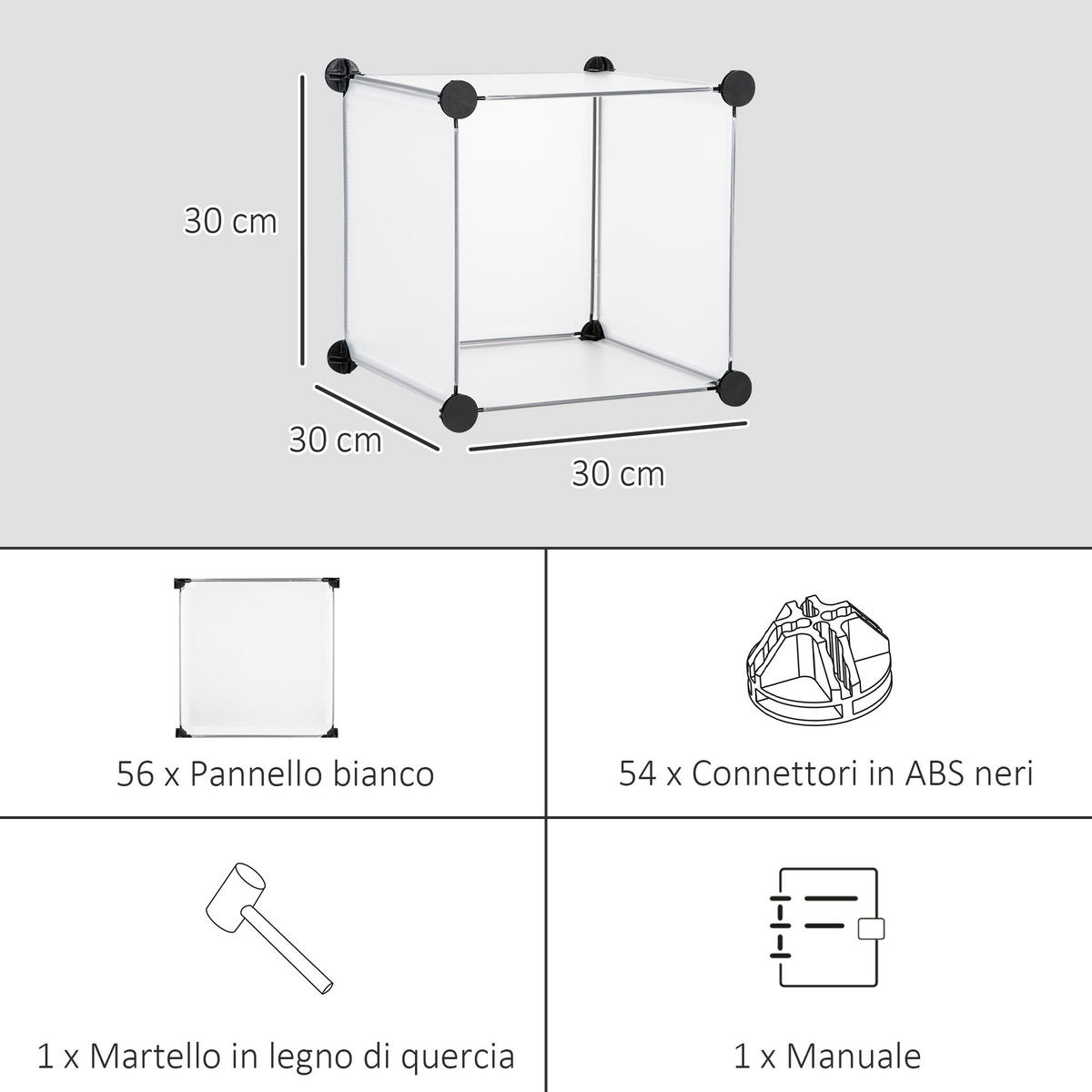 SCHUHREGAL Transparent 1Stück - Transparent, Kunststoff (32/125/125cm) - GiPP