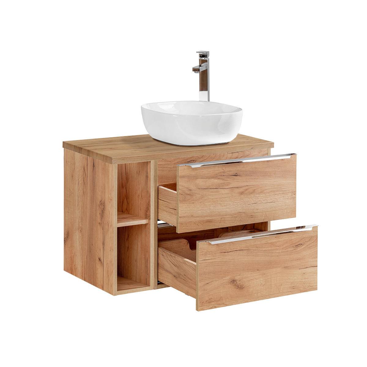 WASCHTISCH 80.4cm April Holz - Braun, Holzwerkstoff (80.4/59/46cm) - Petits-meubles