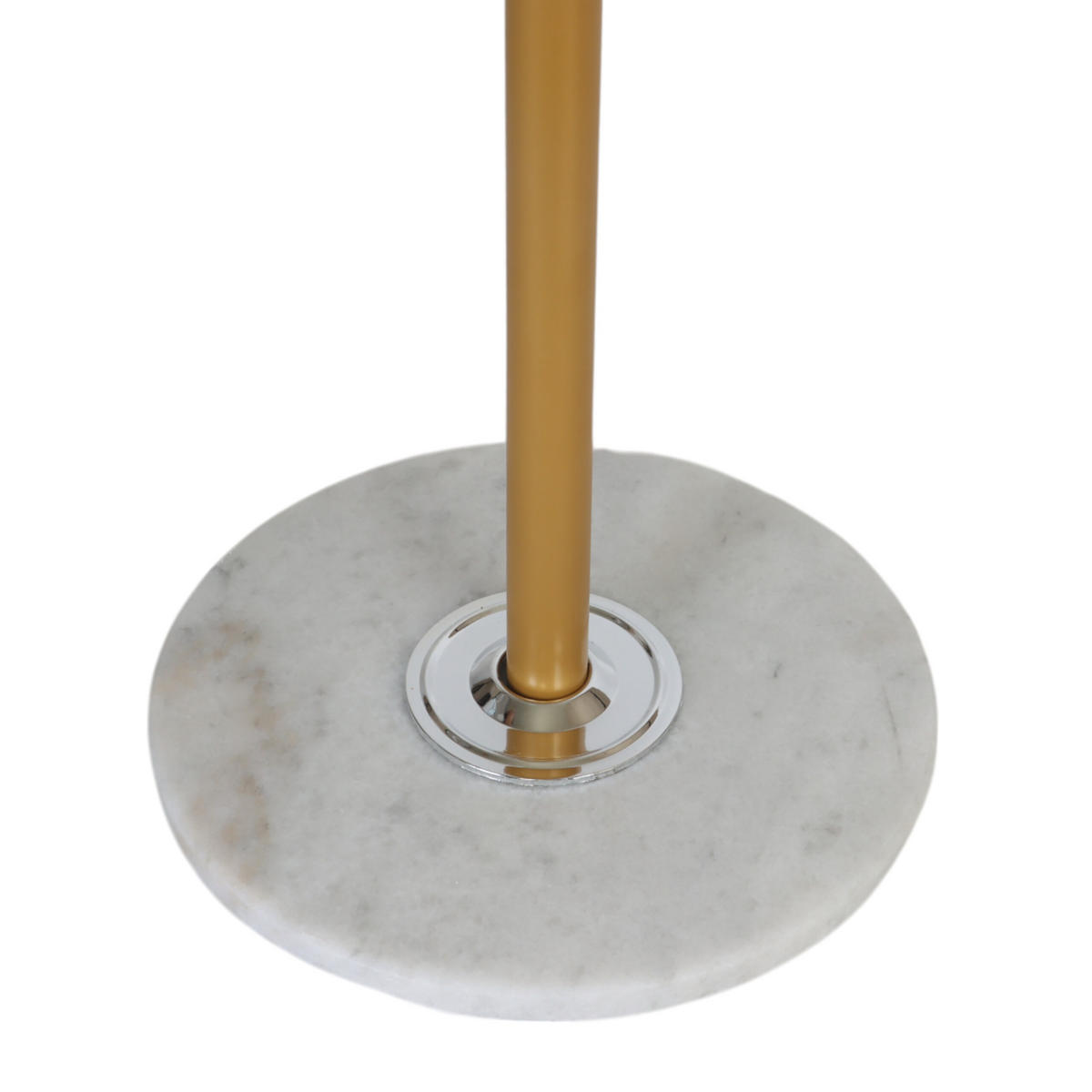 GARDEROBENSTÄNDER - Goldfarben/Weiß, Stein/Metall (36.5/176.5/36.5cm) - Relaxdays