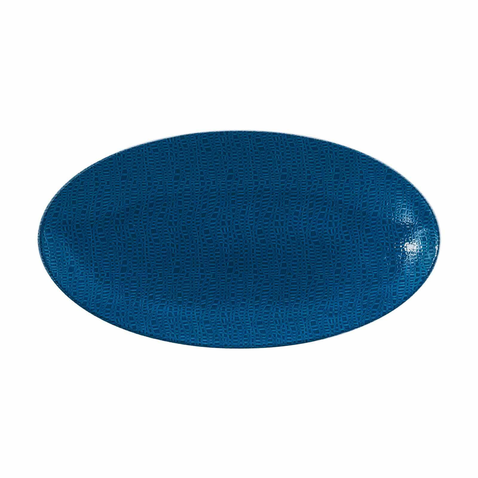 SERVIERPLATTE Life Fashion Classic Blue 33x18 cm - Blau, Keramik (17.9/2.5/32.9cm) - Seltmann Weiden