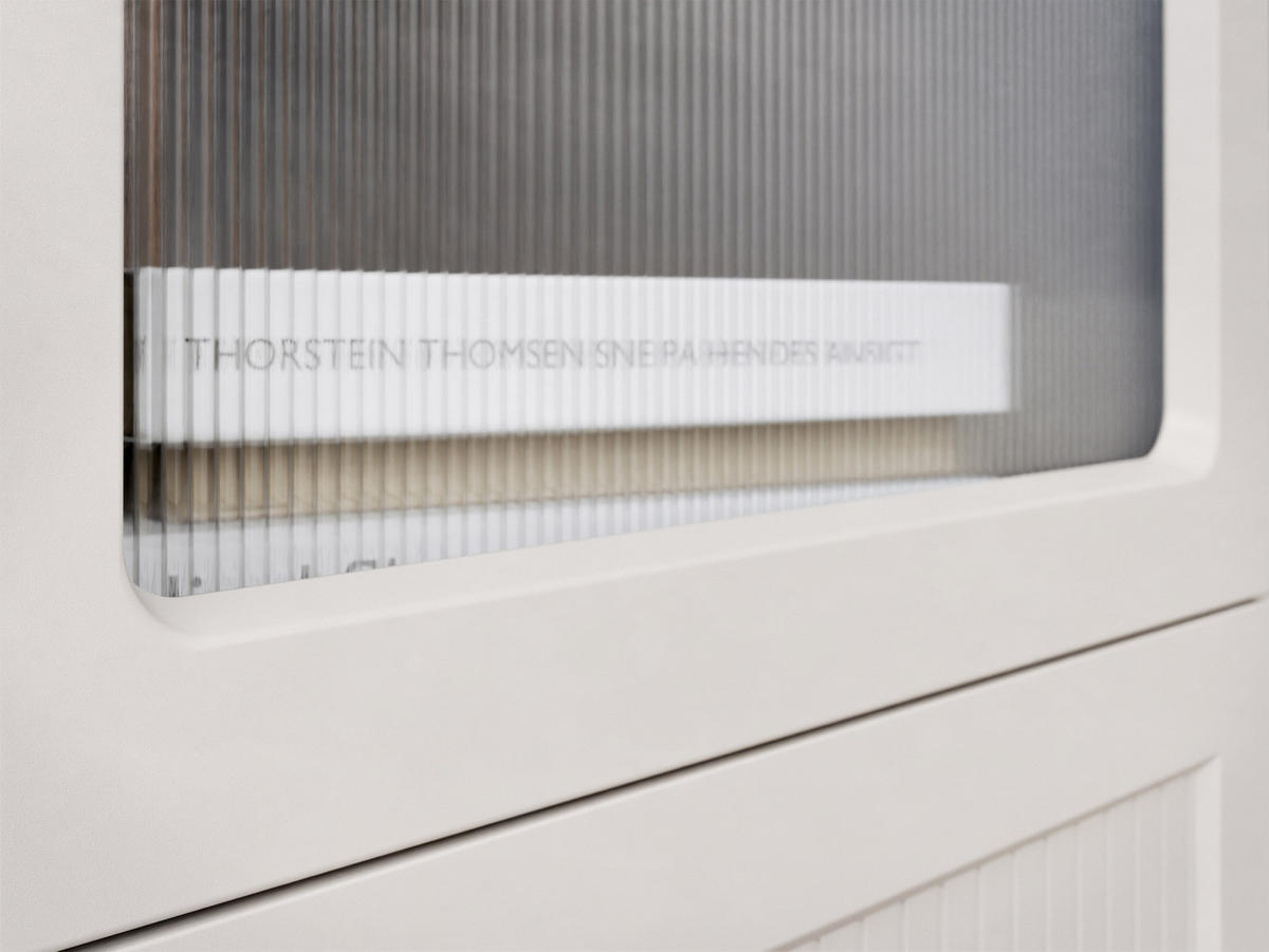 STANDVITRINE Ferena 1D2SZ - Kaschmir/Goldfarben, Holzwerkstoff/Kunststoff (46/201/49cm) - MIRJAN24