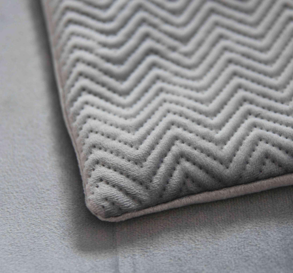 DEKOKISSEN Greta 45x45 cm Grau - Grau, Textil (45/45cm)