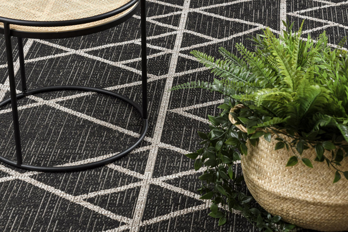 TEPPICH Floorlux 240/330 cm - Schwarz, Textil (240/330cm) - rugsX