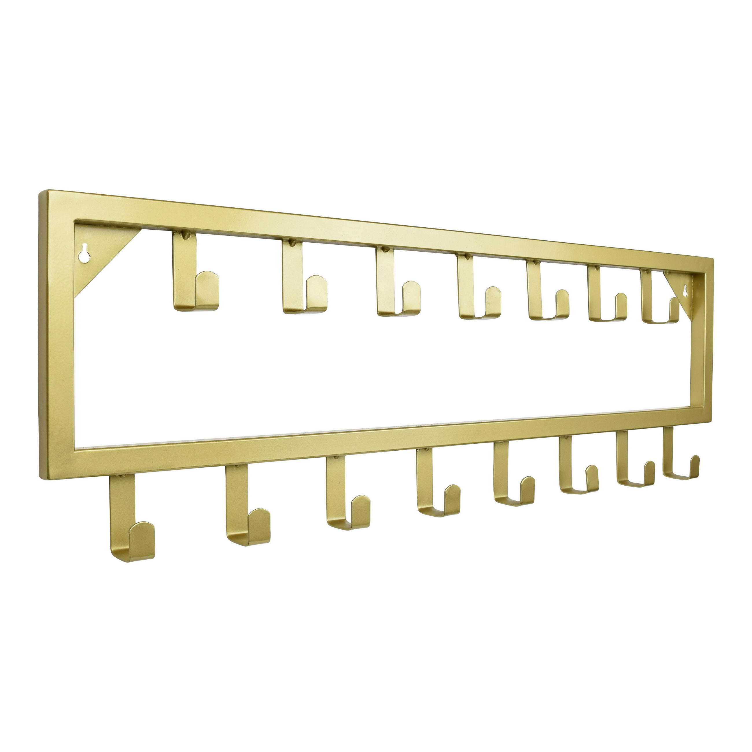 KLEIDERABLAGE Bono Gold - Goldfarben, Metall (80/26/4cm) - LOFT42