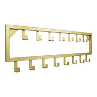 KLEIDERABLAGE Bono Gold - Goldfarben, Metall (80/26/4cm) - LOFT42