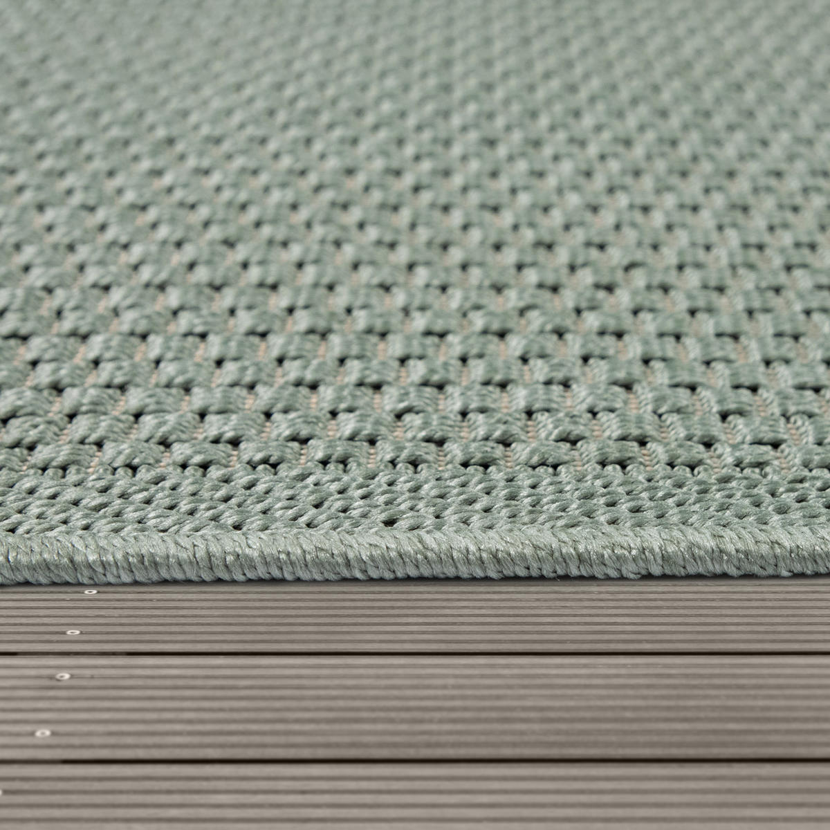 OUTDOORTEPPICH 160/160 cm Timber 125 - Grün, Textil (160/160cm) - Paco Home