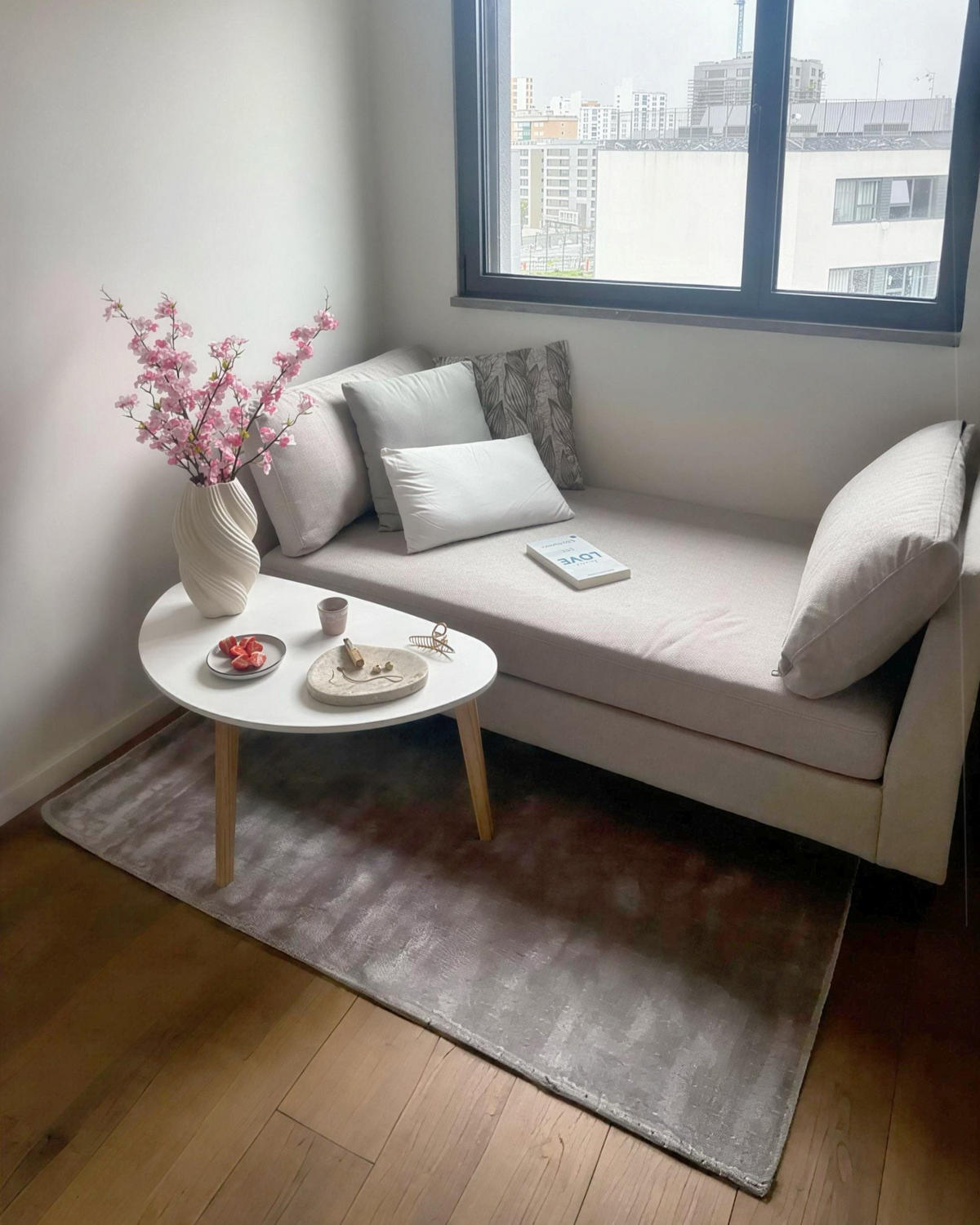 KURZFLOR-TEPPICH Gesi II 150/80 cm - Grau, Naturmaterialen (80/150cm) - Beliani