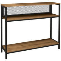 KONSOLENTISCH, Flurtisch mit 2 Regalen, Braun, 100 x 29,5 x 90 cm - Braun, Holzwerkstoff (100/29.5/90cm) - HOMCOM