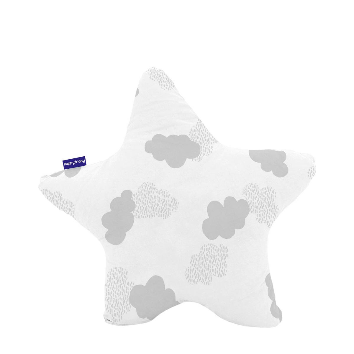 KISSEN clouds 50x50 cm grau - Grau, Textil (50/50cm) - Happy Friday