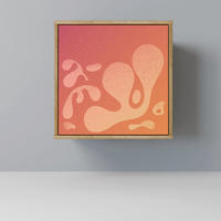 SIDEBOARD IRREGULAR PINK, Eichefarben, 57,5x42x57,5 cm, Ohne Füße - Eichefarben/Multicolor, Holzwerkstoff (57.5/57.5/42cm) - SpaceRebels