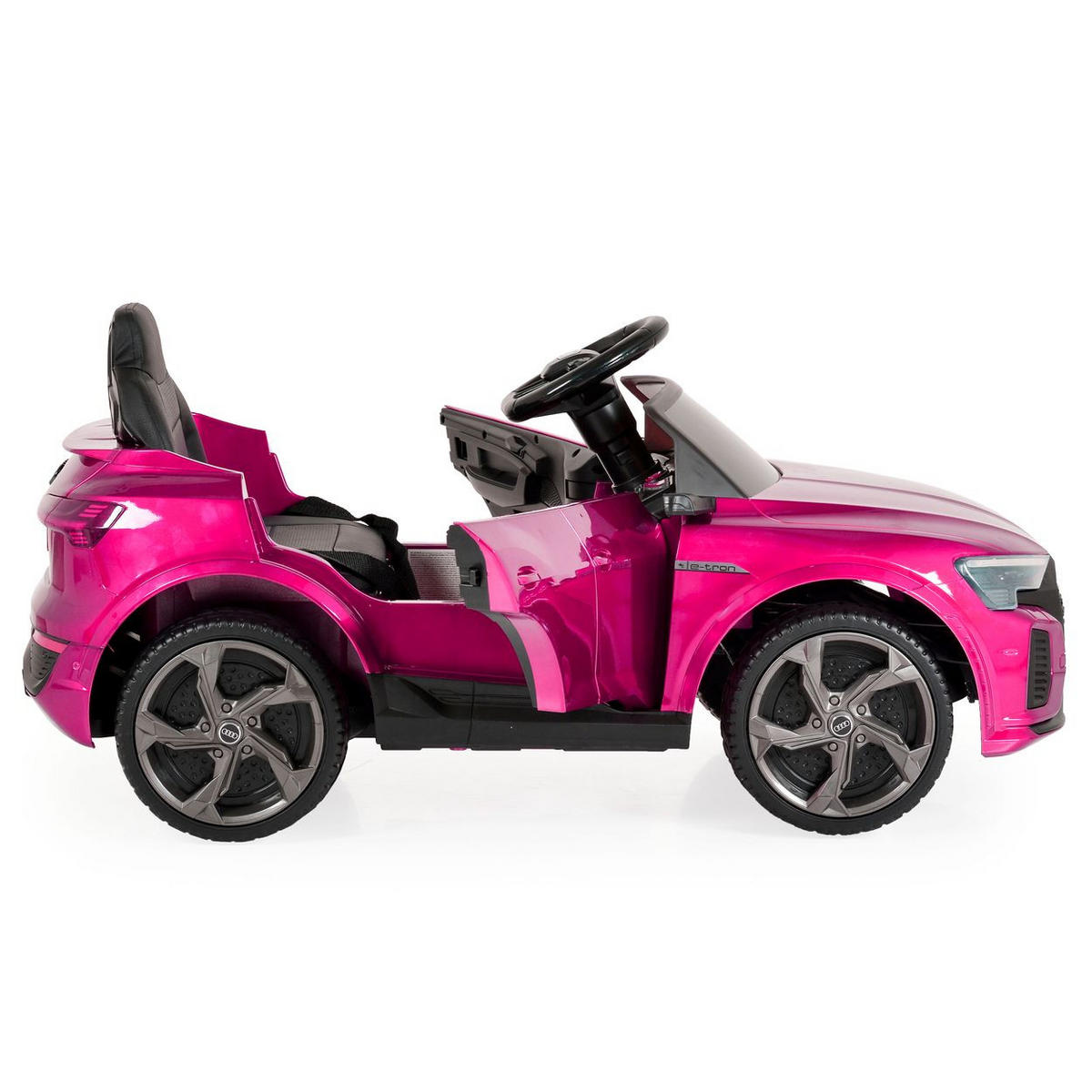 ELEKTROAUTO Audi SQ8 e-tron pink EVA-Reifen Musik Licht MP3-Eingang Gurt - Rosa, Kunststoff (99/54/46cm) - Moni