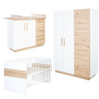 BABYZIMMER-SET Lion, 3-teilig - Multicolor, Holzwerkstoff (76/82/144cm) - Roba