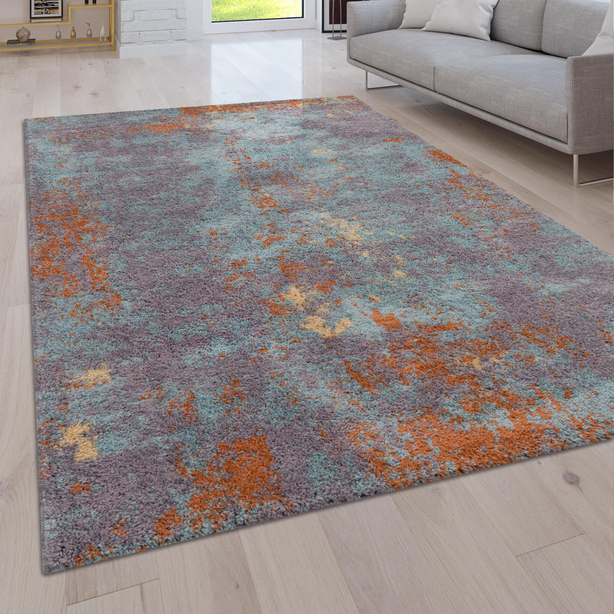 HOCHFLORTEPPICH 160/220 cm Padua 622 - Multicolor, Textil (160/220cm) - Paco Home