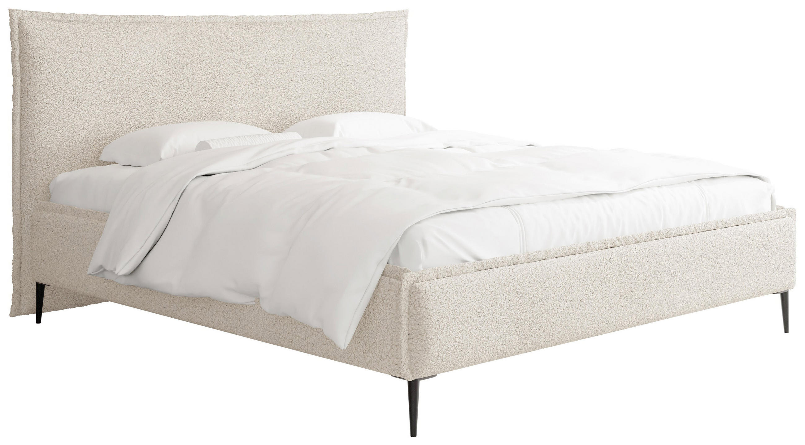 WFL Group Polsterbett Beige 160x200 cm