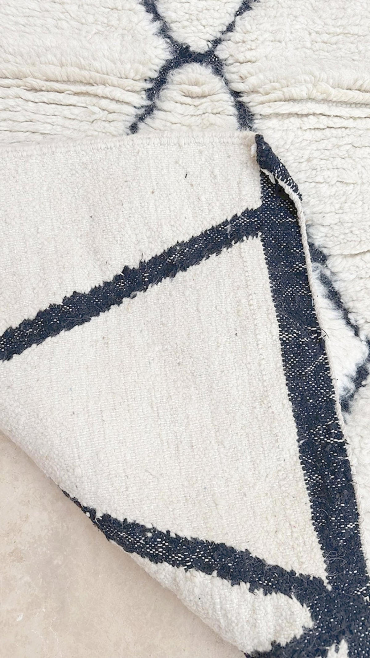 BERBERTEPPICH aus reiner Wolle 103x 167 cm - Beige, Naturmaterialien (103/167cm) - AFK Living