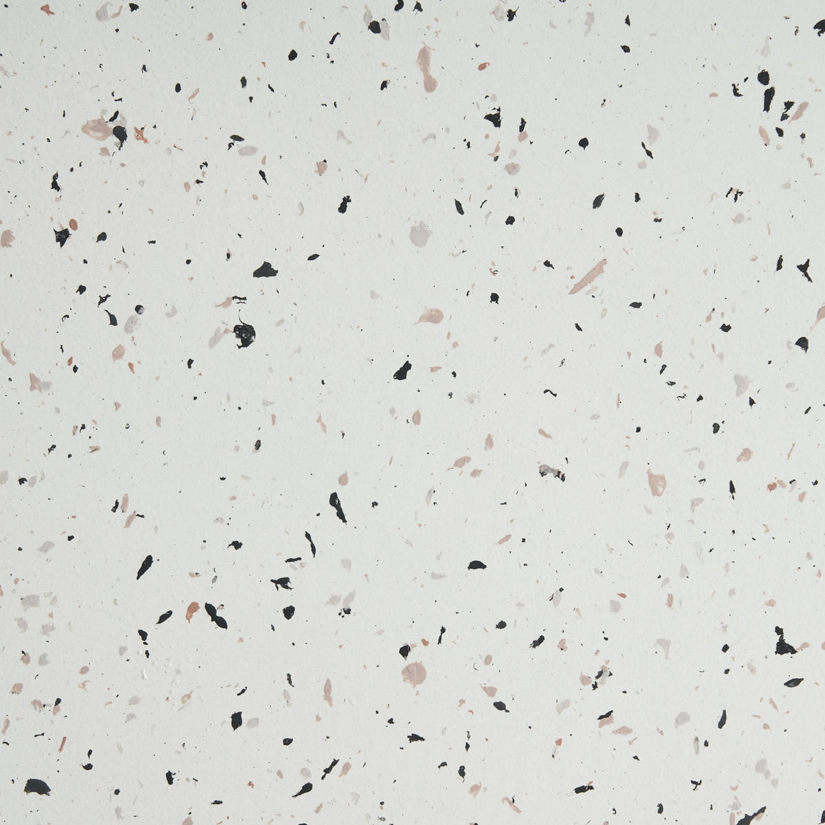 BEISTELLTISCH 37/37 cm Terrazzo Optik Cremeweiß Faliro - Weiß, Keramik (37/37/45cm) - Beliani