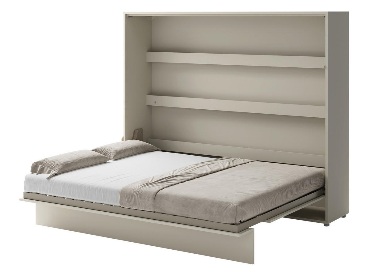 SCHRANKBETT Bed-Concept BC-14 160x200 - Kaschmir/Grau, Holz/Holzwerkstoff (160/200cm) - MIRJAN24