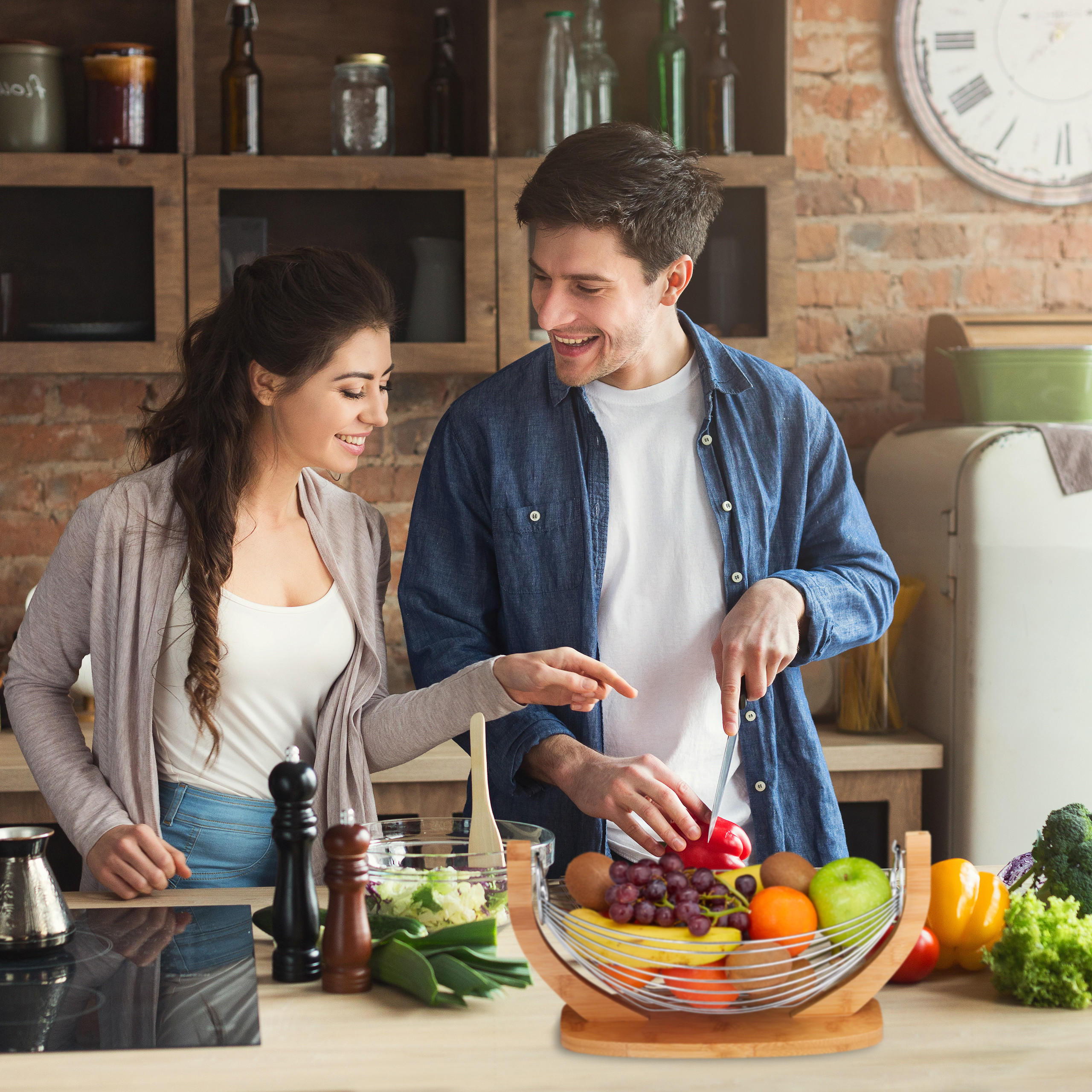 OBST-HÄNGEMATTE - Multicolor, Holz/Metall (18.5cm) - Relaxdays