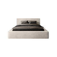 POLSTERBETT Mummo 160x200 cm, Creme - Weiß, Textil (160/200cm) - Fedve