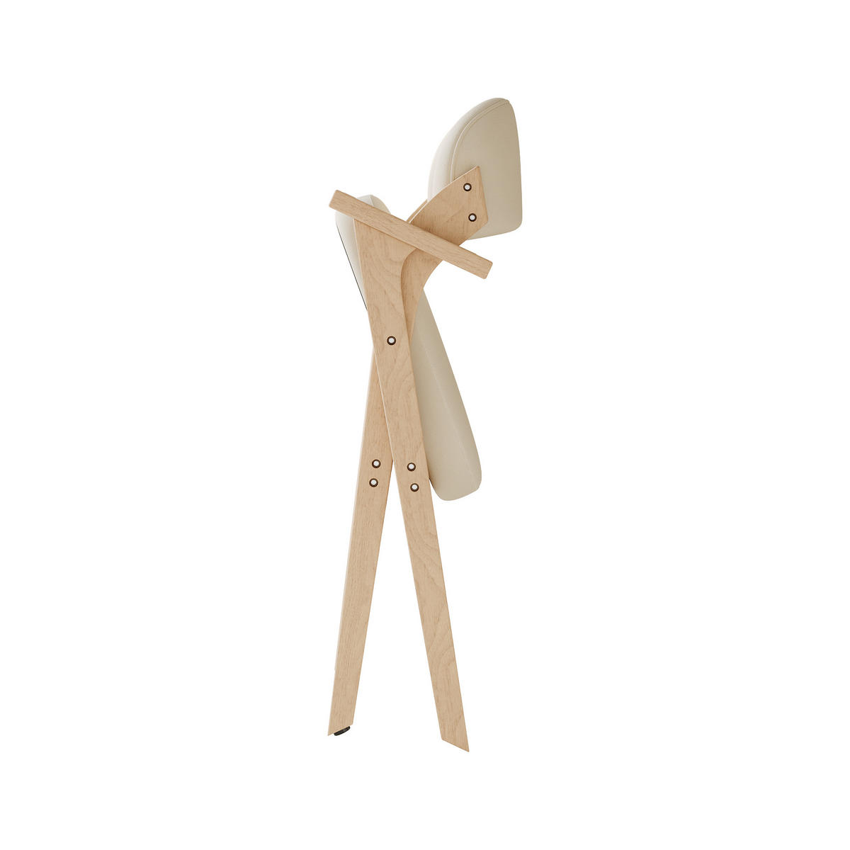 ESSZIMMERSTÜHLE 2er-Set Klappbar Massivholz Leinen Beige - Beige, Holz (64.5/76/66.5cm) - FLIEKS
